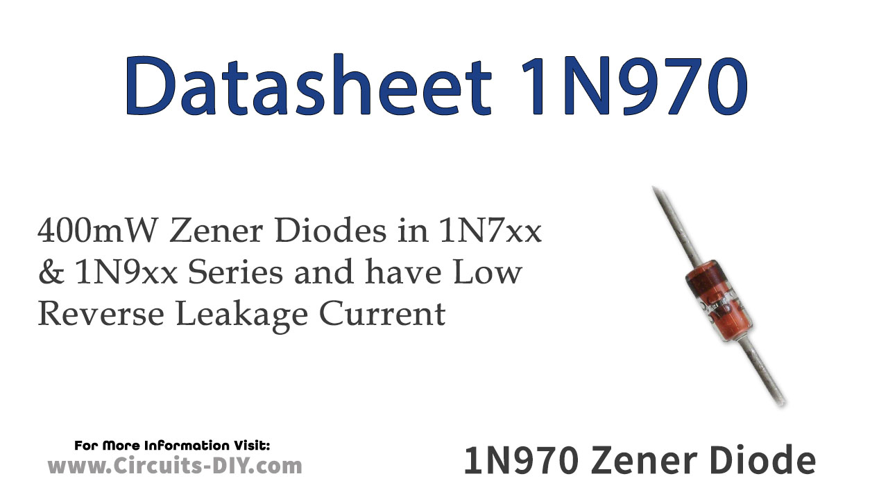 1N970 24V 400mW Zener Diode – Datasheet