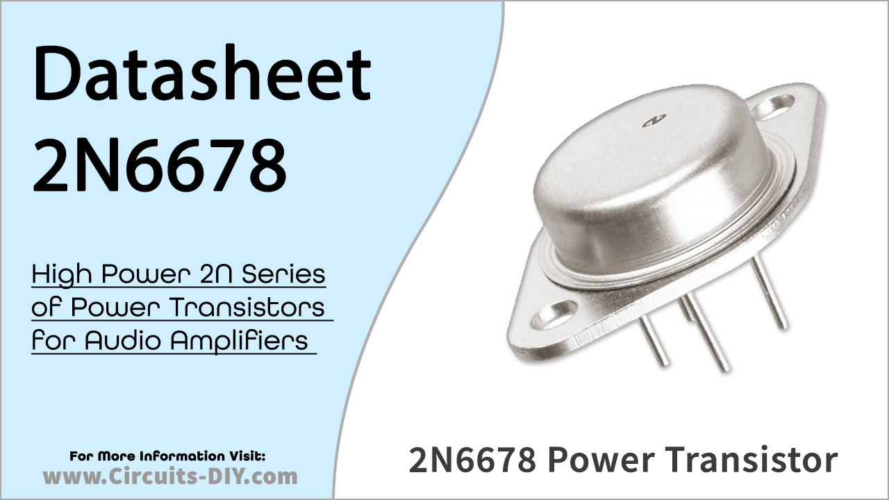 2N6678 NPN Power Transistor – Datasheet
