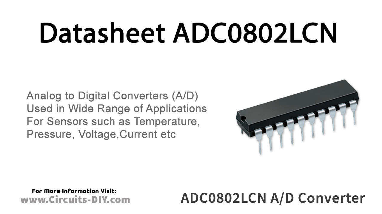 ADC0802LCN 8-bit A/D Converter – Datasheet
