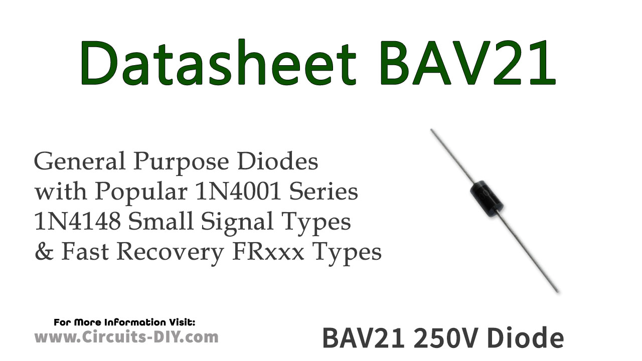 BAV21 250V 0.25A General Purpose Diode – Datasheet