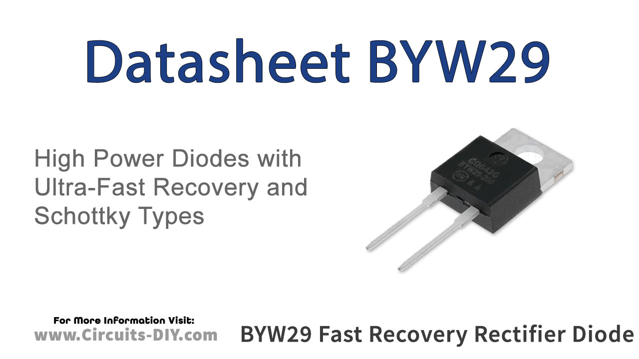 BYW29 16A Fast Recovery Rectifier Diode – Datasheet