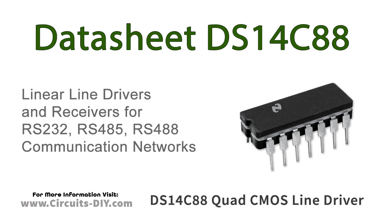 DS14C88 Quad CMOS Line Driver (RS232) – Datasheet