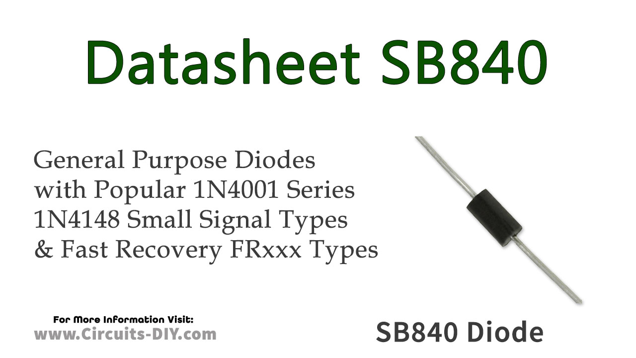 SB840 Schottky Barrier Diode – Datasheet