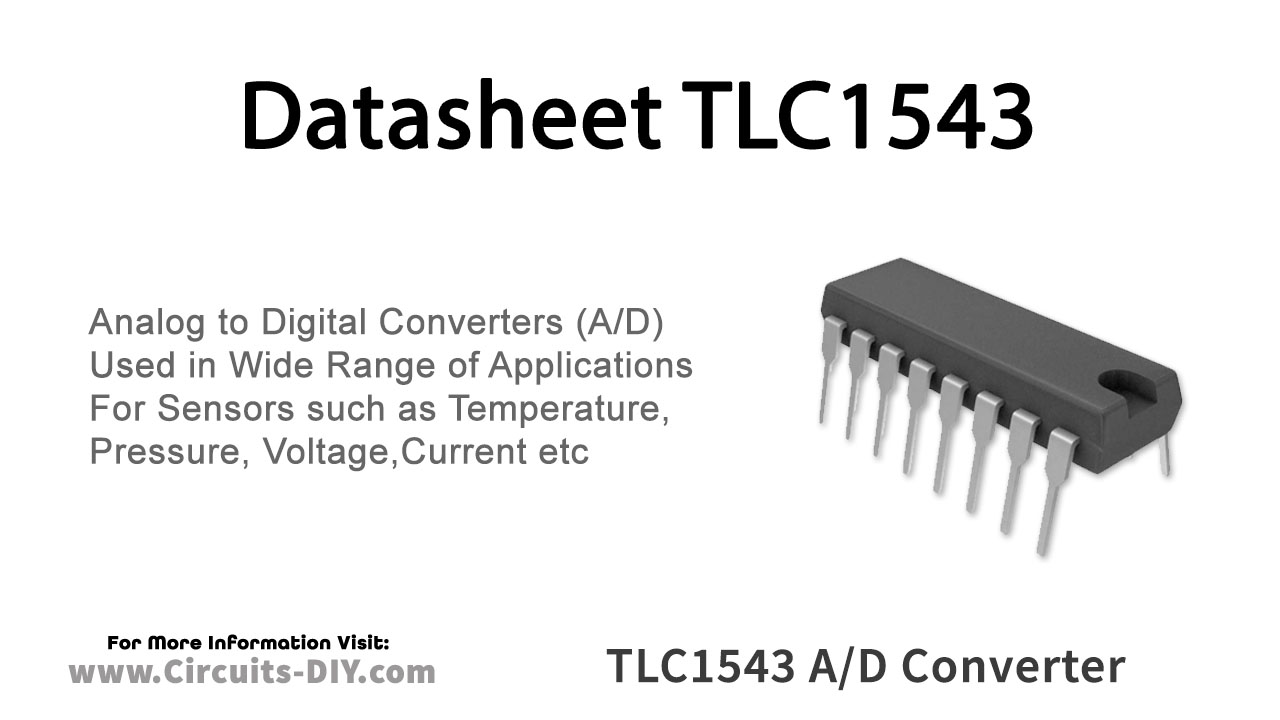 TLC1543 10-bit A/D Converter with MUX (11ch) – Datasheet