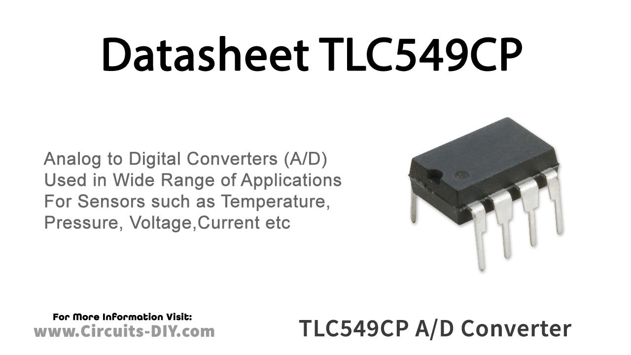 TLC549CP 8-bit A/D Converter – Datasheet
