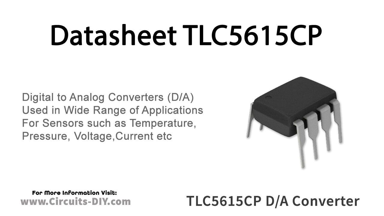 TLC5615CP 10-bit D/A Converter – Datasheet
