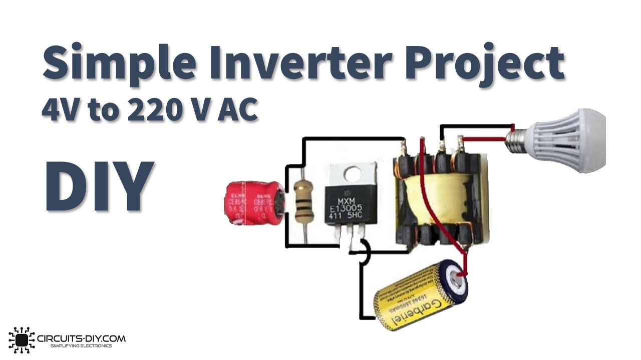 12v DC to 220v AC Converter ( INVERTER ) - No Transformer, No Resistor, No  IC 