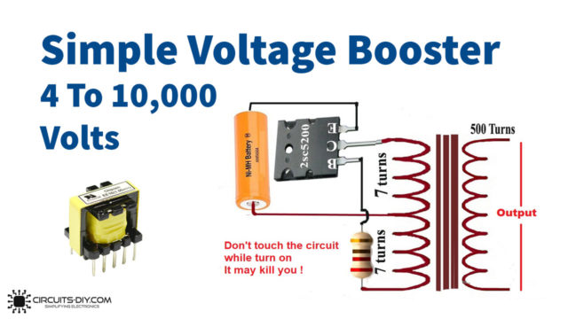 voltage-booster-4-to-1000-volt-inverter-ferrite-core