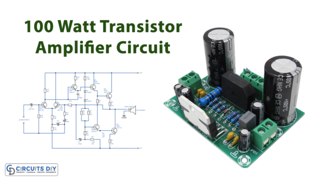100-Watt-Transistor-Audio-Amplifier-Circuit