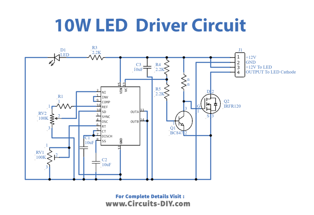 10W-White-LED-PWM-Driver-Circuit-Diagram-Schematic