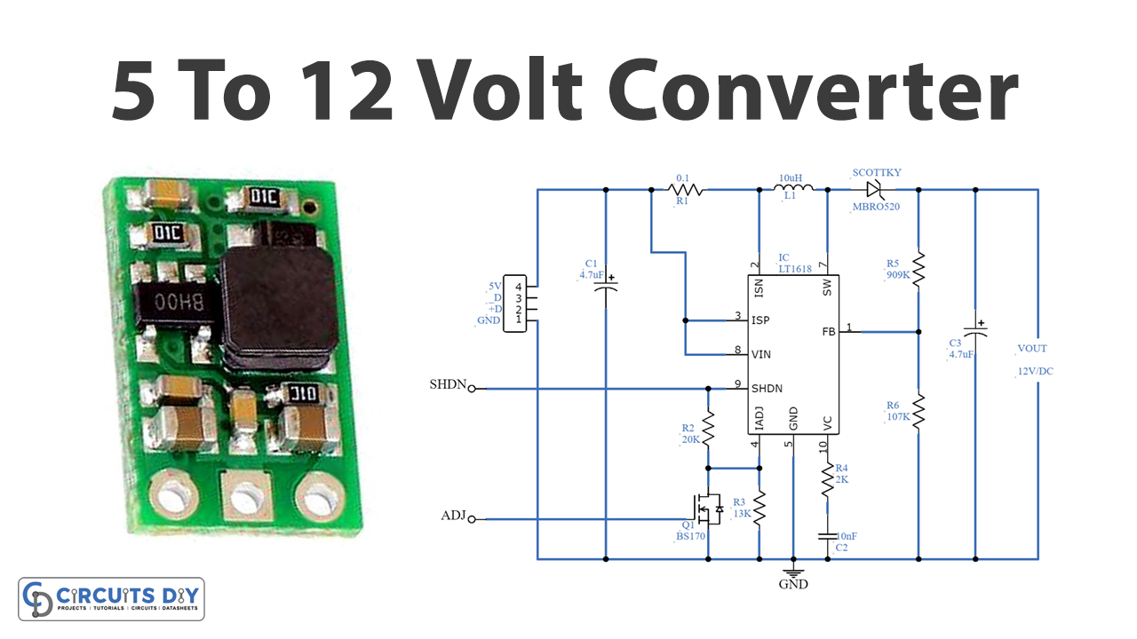 12-Volt-DC-from-USB-Port-using-LT1618-IC