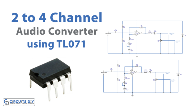 2 to 4 Channel Audio Converter using TL071