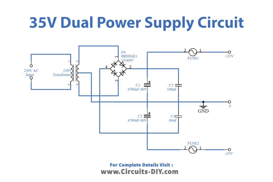 35-Volt-Dual-power-supply-circuit-diagram-schematic
