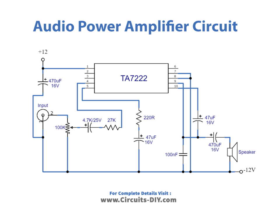 5.8W-audio-power-amplifier-circuit-Diagram-Schematic