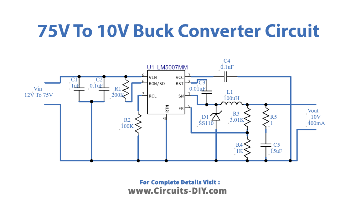 75-V-to-10-V-DC-DC-Buck-Converter-Circuit-diagram-schematic