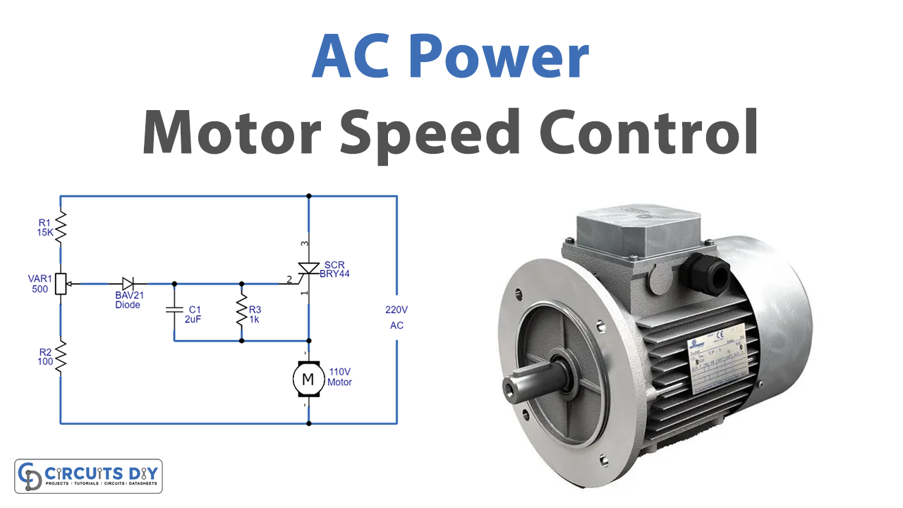 AC Power Motor Speed Control Circuit