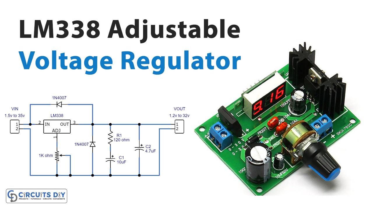 Adjustable-Voltage-Regulator-Circuit-Using-LM338