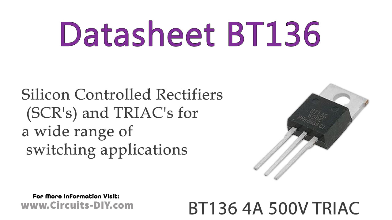 BT136 4A 500V TRIAC – Datasheet