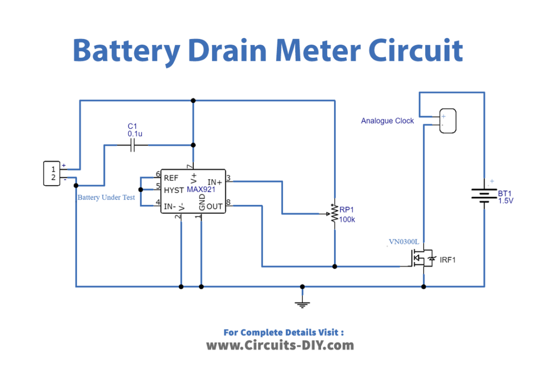 Battery-Drain-meter-circuit-Diagram-Schematic