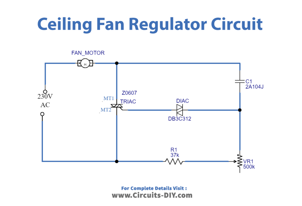 Ceiling Fan regulator circuit-diagram-schematic