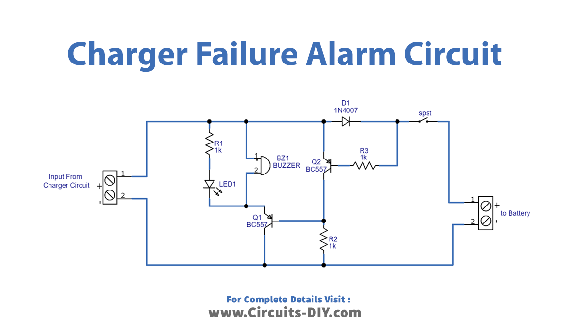 Charger-Circuit-failure-alarm-diagram-schematic