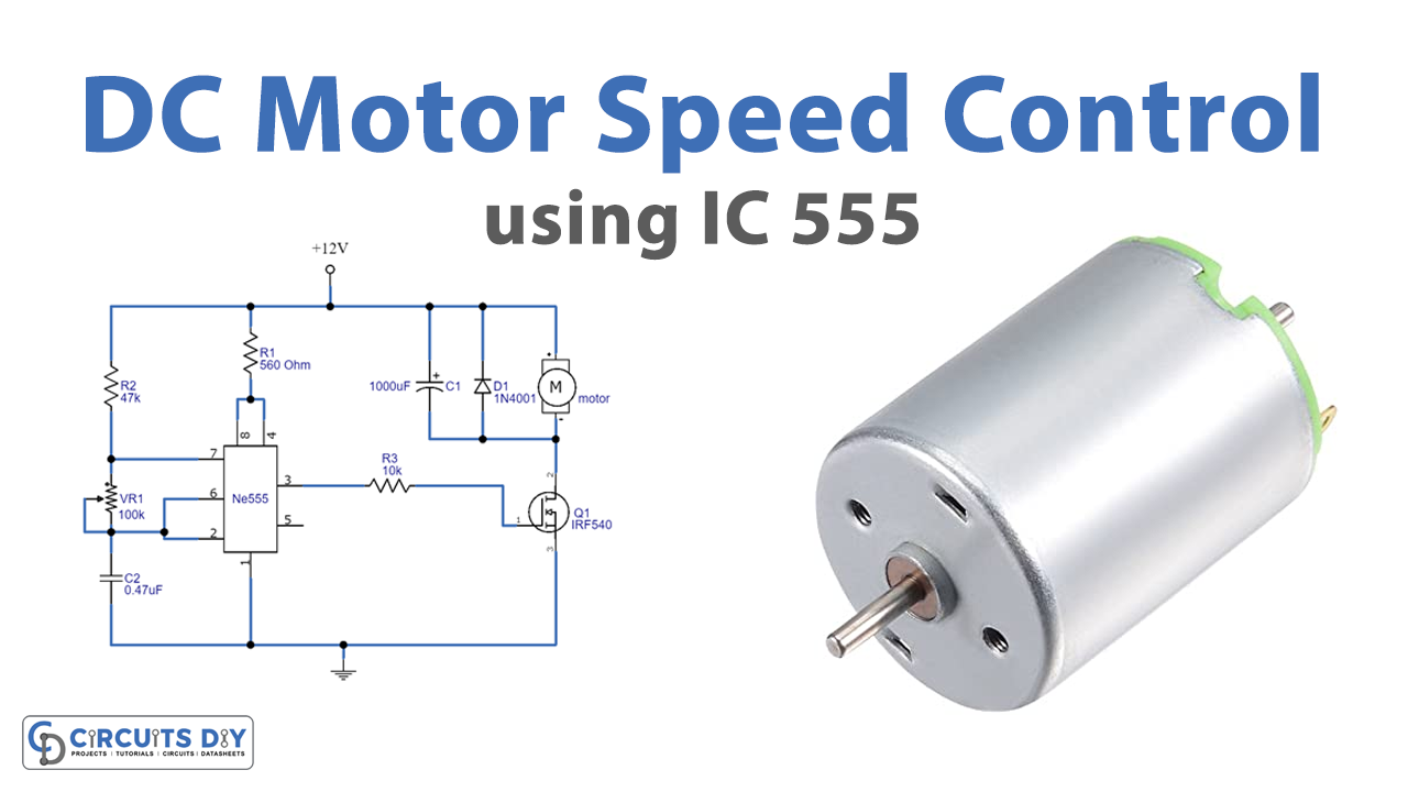 DC Motor Speed Control using IC 555