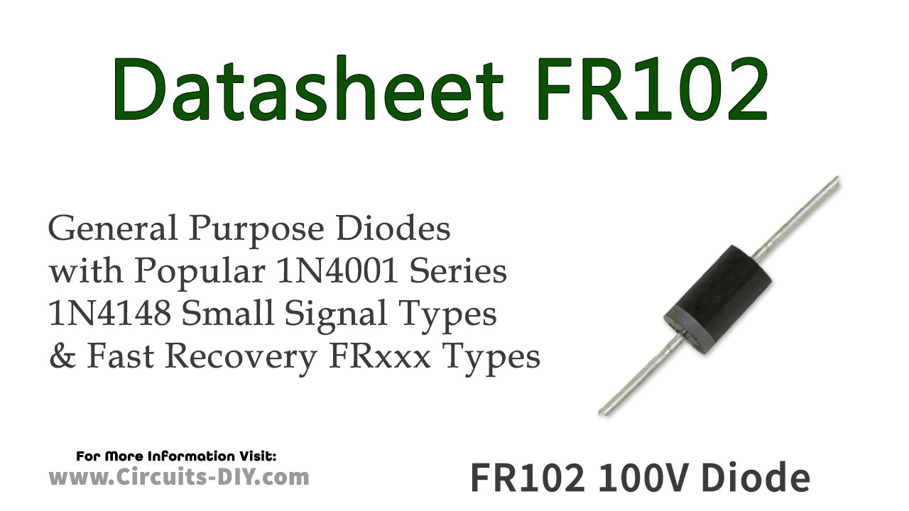 FR102 100V 1A Fast Recovery Diode – Datasheet