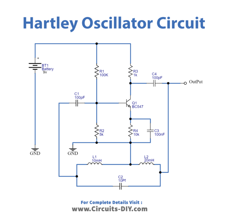 Hartley-oscillator-Circuit-diagram-schematic