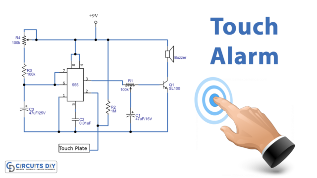IC-555-Based-Touch-Alarm