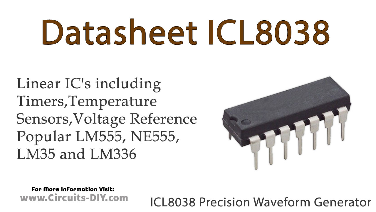 ICL8038 Precision Waveform Generator – Datasheet