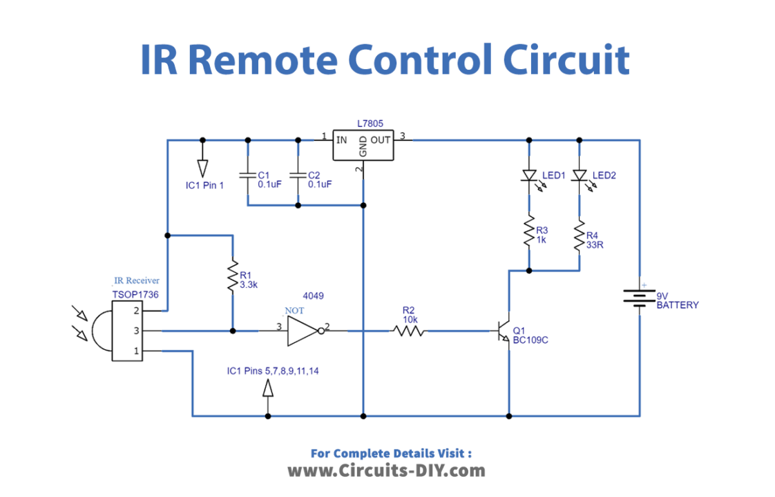 IR-Remote-control-extender-circuit-diagram-schematic