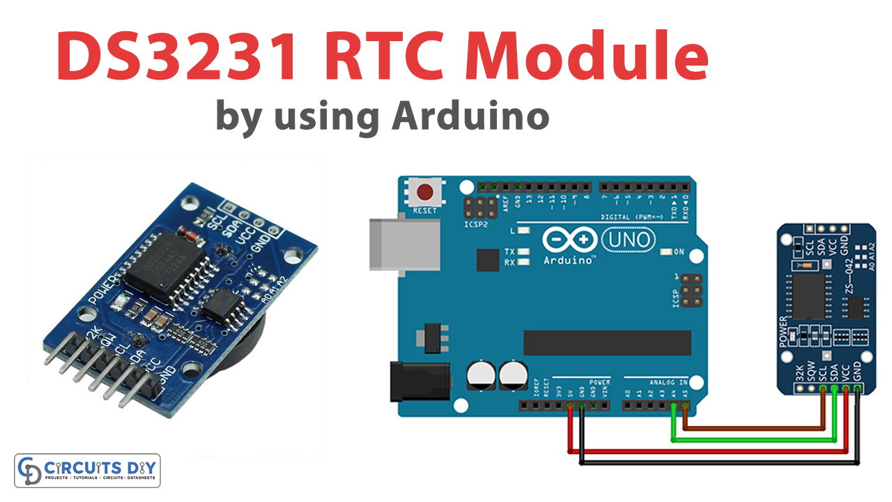Interface DS3231 RTC Module with Arduino – Set Read Date and Time