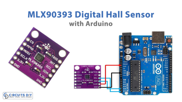 Interface MLX90393 Digital Hall Sensor Module with Arduino