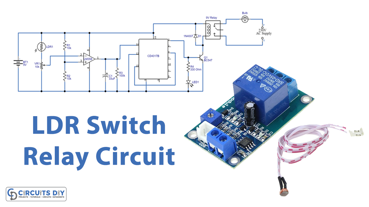 LDR Switch Relay Circuit