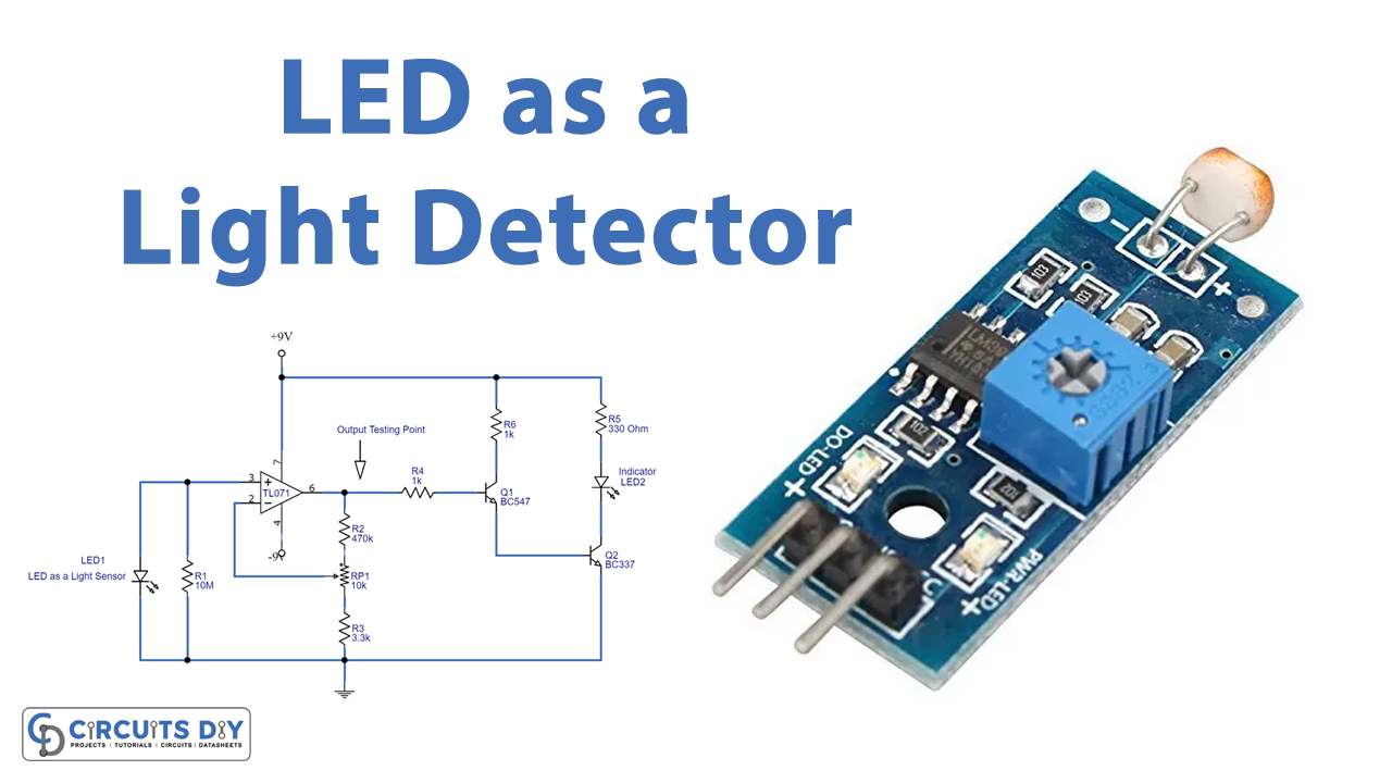 nederdel crack Poleret LED as a Light Detector Circuit