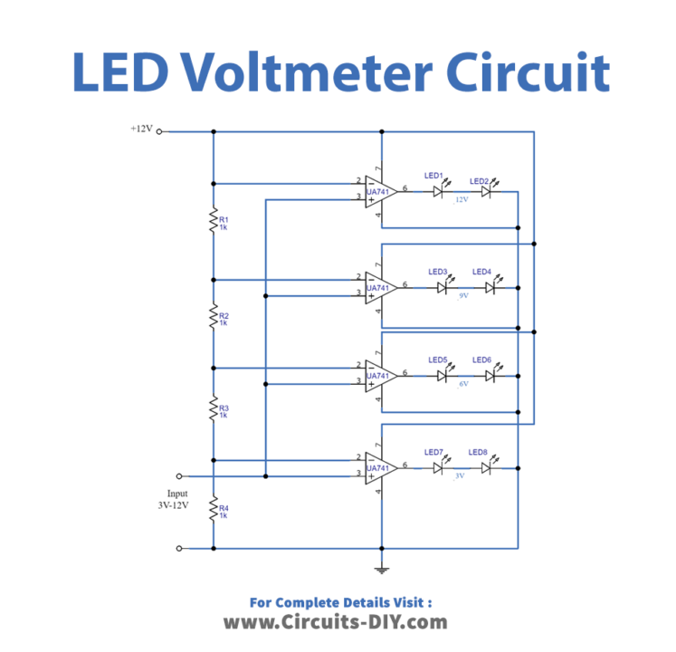 LED-voltmeter-circuit-diagram-schematic