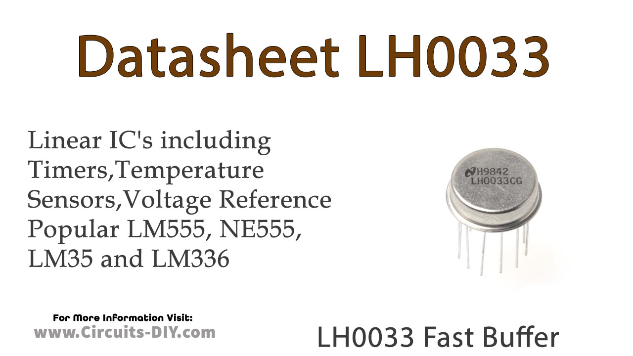 LH0033 Fast Buffer – Datasheet