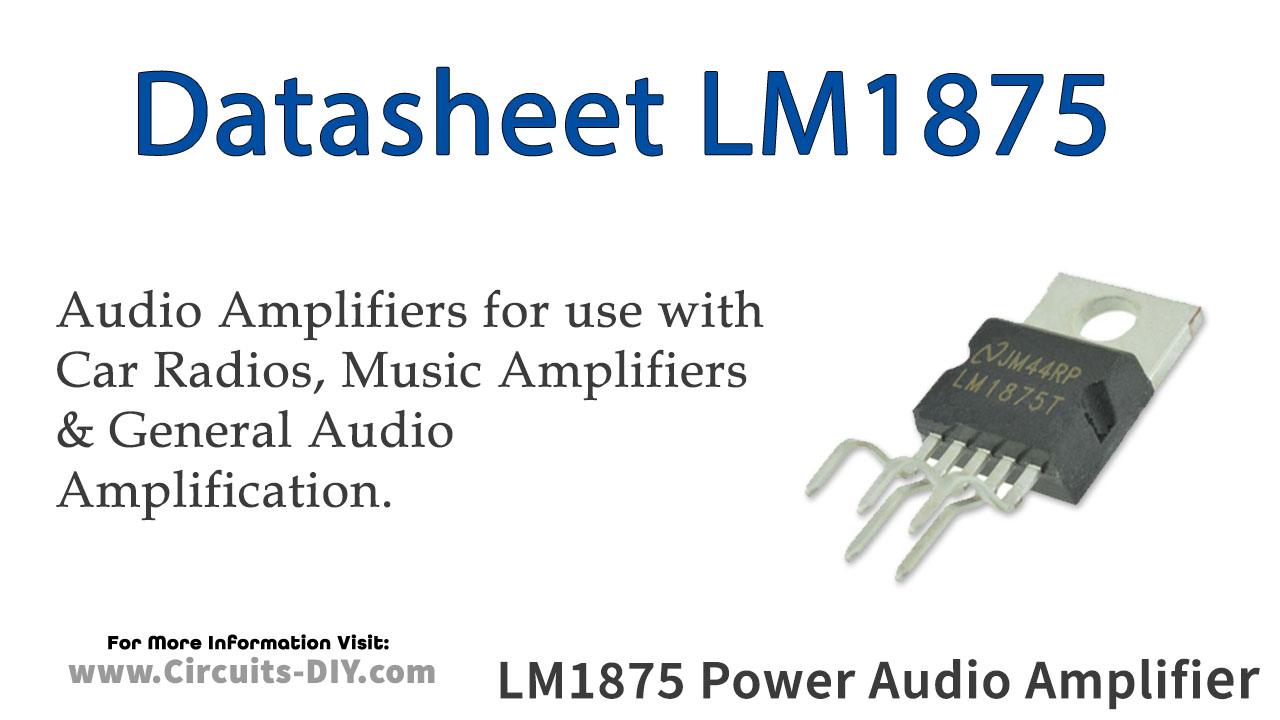 LM1875 20W Power Audio Amplifier – Datasheet