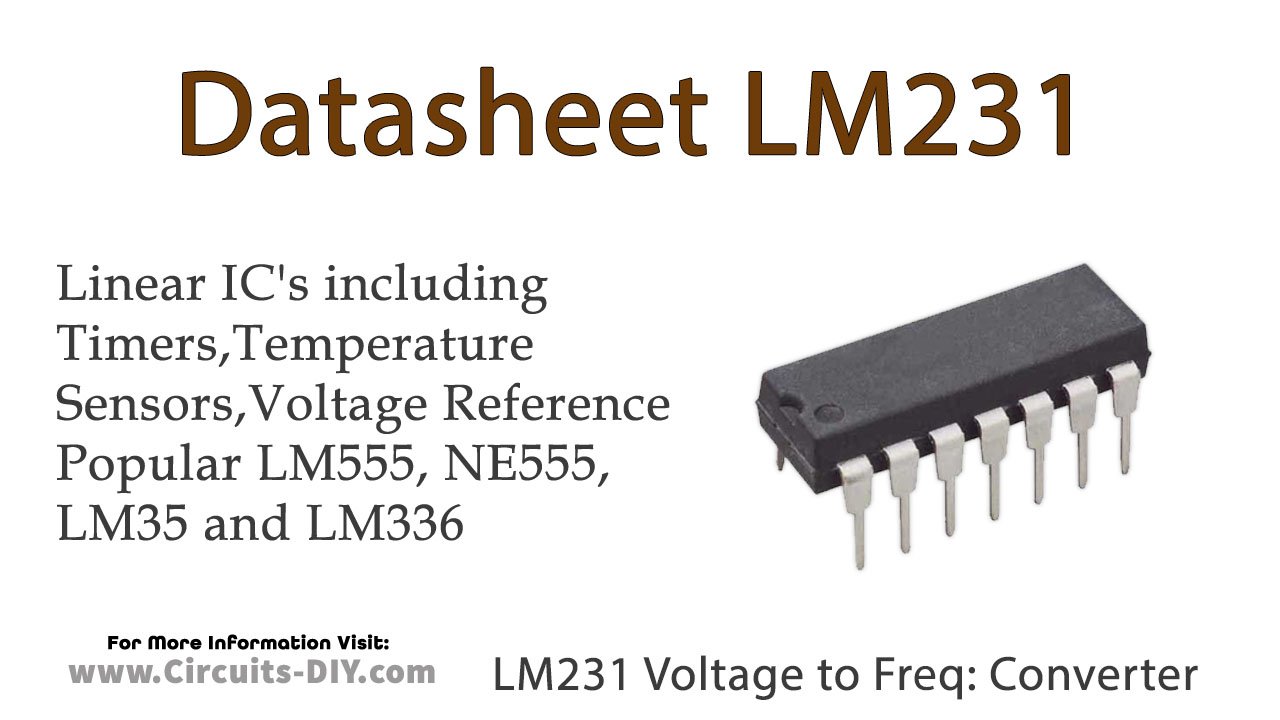 LM231 Voltage to Frequency Converter – Datasheet