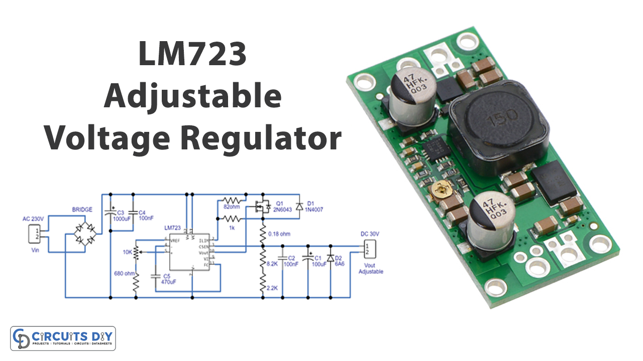 LM723-Adjustable-Voltage-Regulator-30V-Circuit