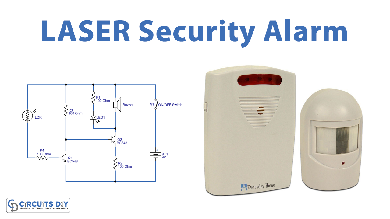 Laser-Security-Alarm-Circuit-using-LDR
