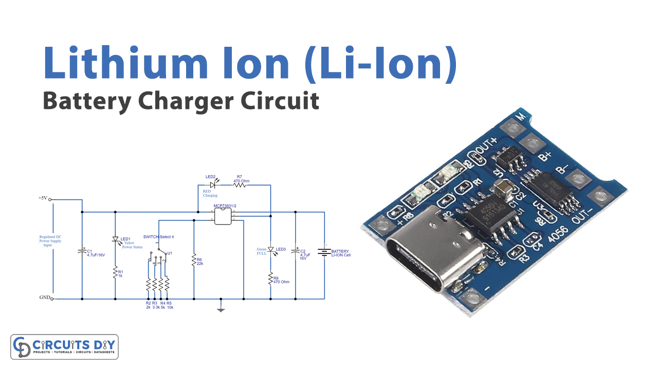Li-Ion Battery Charger Circuit MCP73831