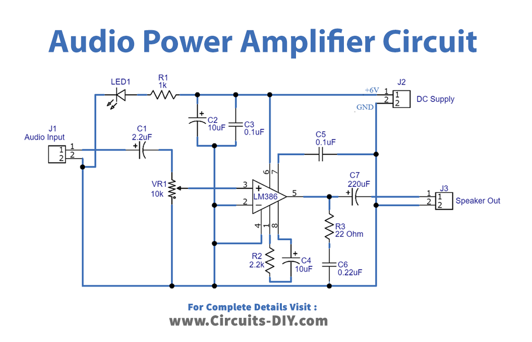 Low-Voltage-Audio-Power-Amplifier-Circuit-lm386-diagram-schematic