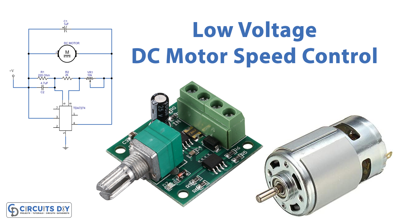 Low Voltage DC Motor Speed Control Circuit