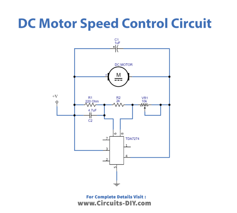 Low-voltage-DC-motor-speed-control-circuit-diagram-schematic