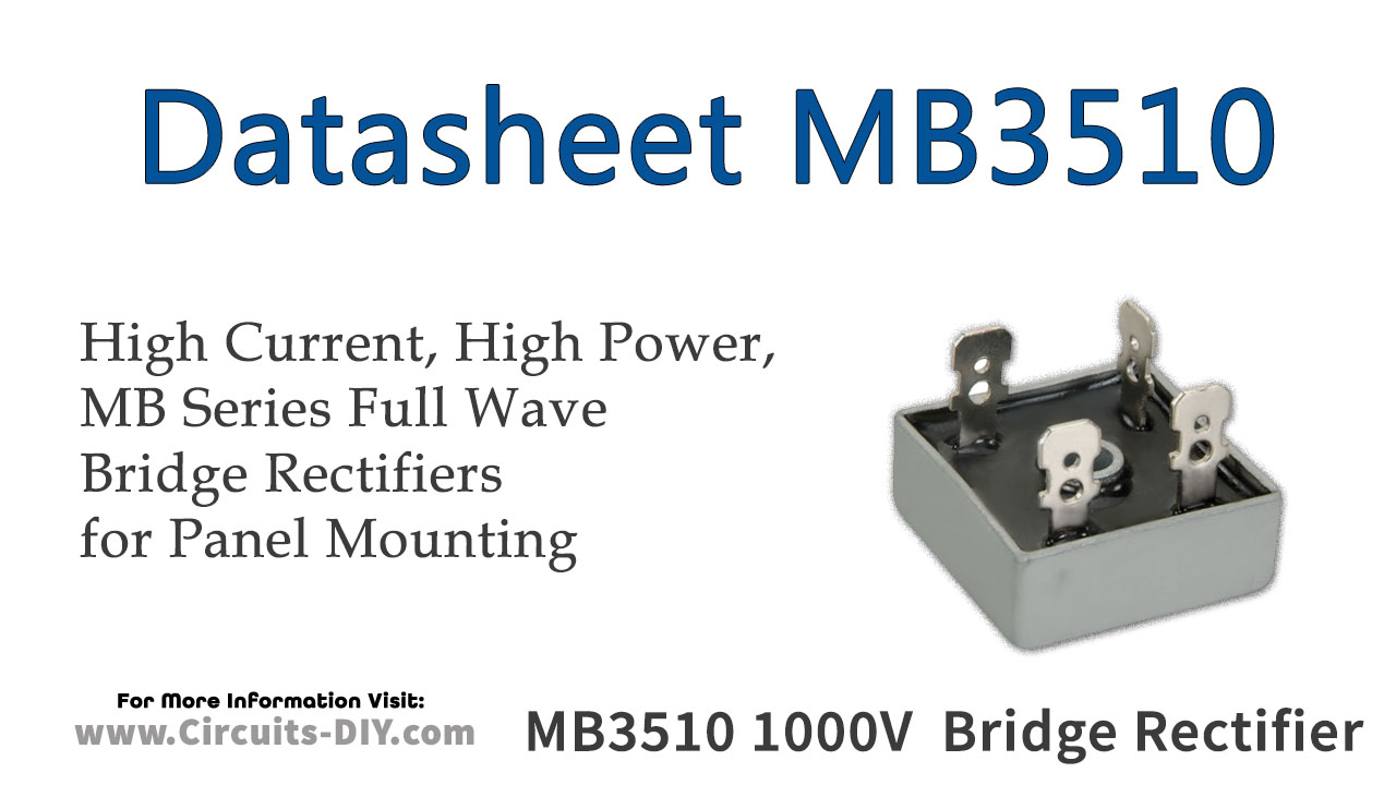 MB3510 1000V 35A Bridge Rectifier – Datasheet