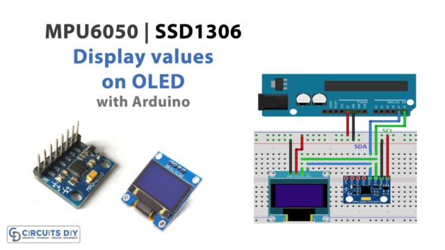 MPU6050 with Arduino – Display values on SSD1306 OLED