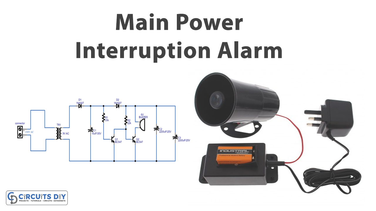 Main Power Interruption Alarm