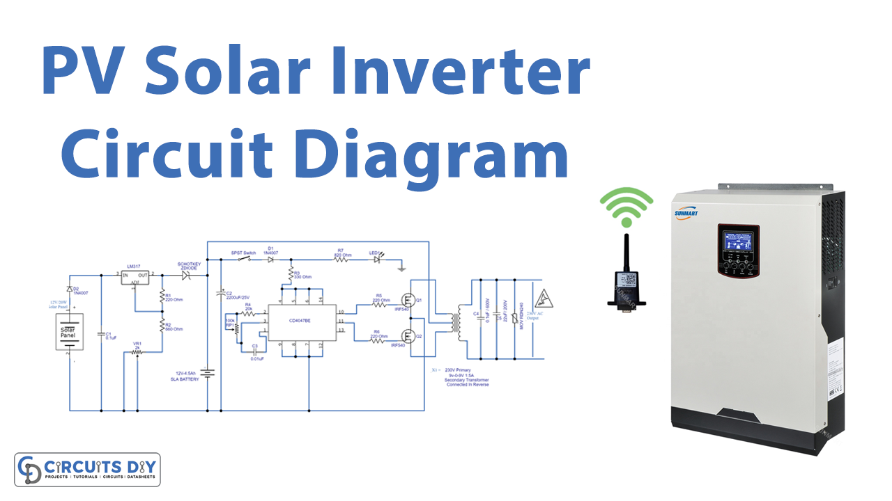 PV Solar Inverter Circuit Diagram