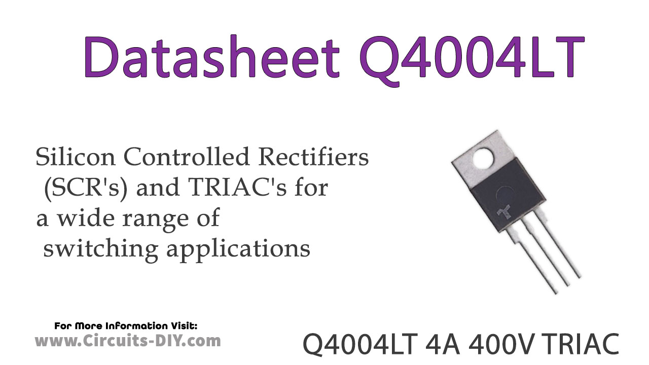 Q4004LT 4A 400V TRIAC – Datasheet